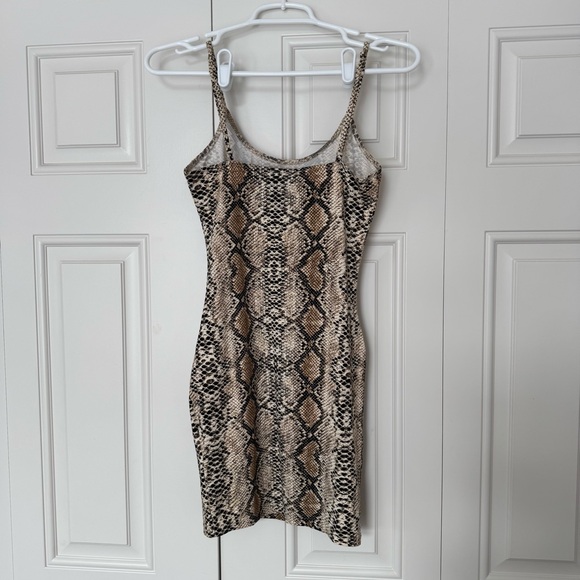 Snakeskin Pattern Mini Dress - Picture 3 of 7
